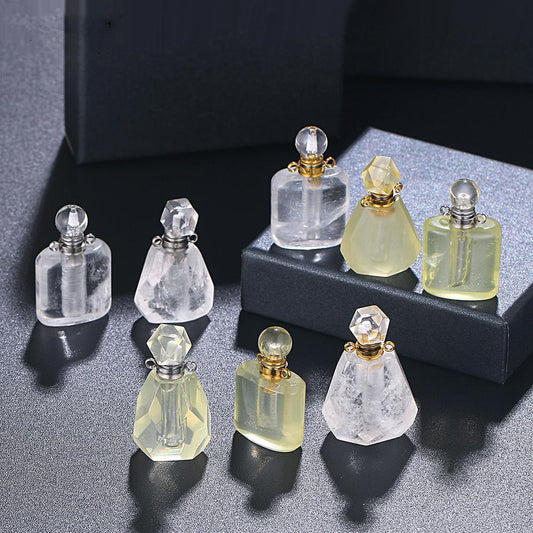 Aura Essence Crystal Perfume Necklace