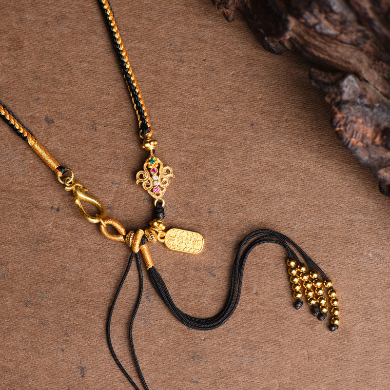 Sacred Thangka Pendant Necklace