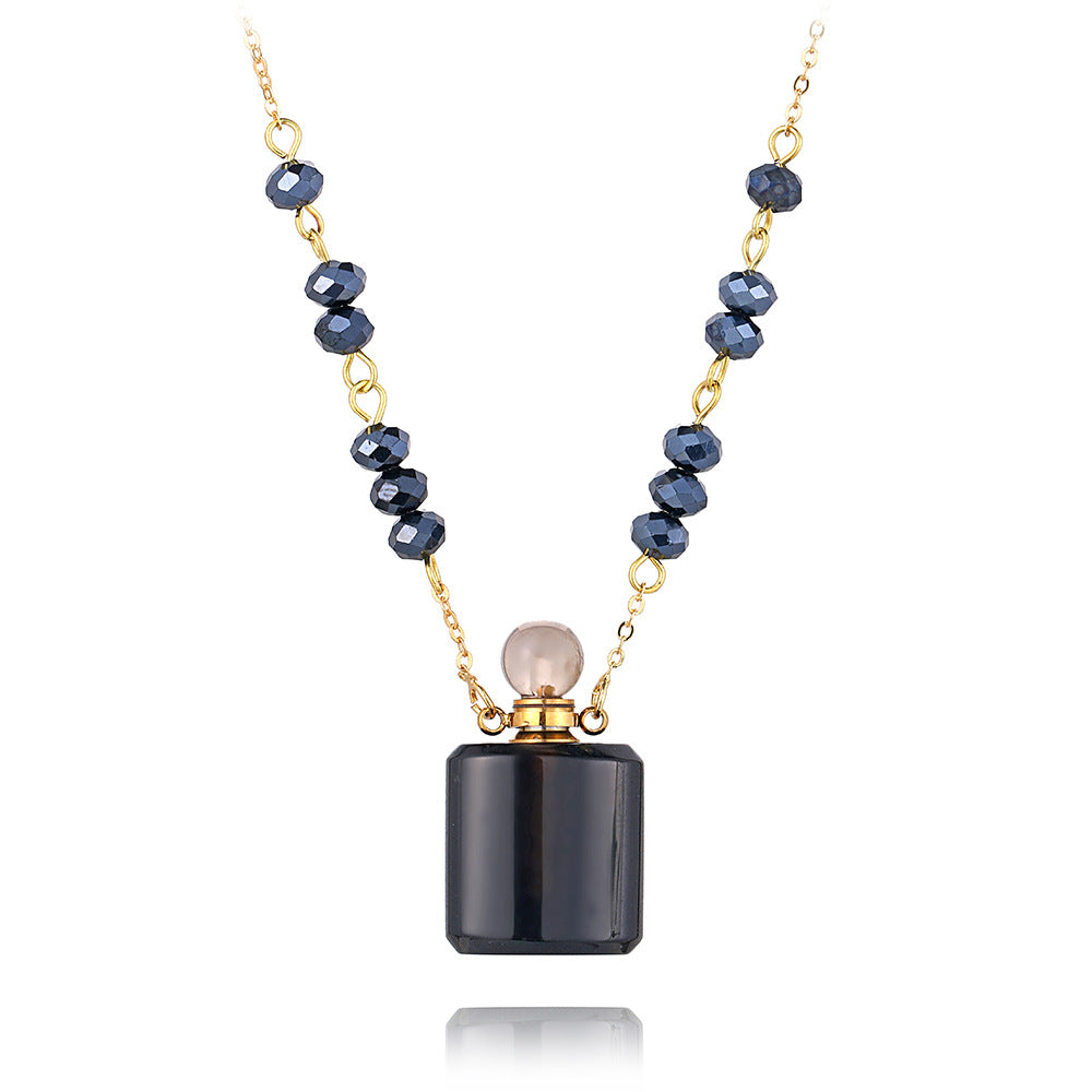 Aura Essence Crystal Perfume Necklace