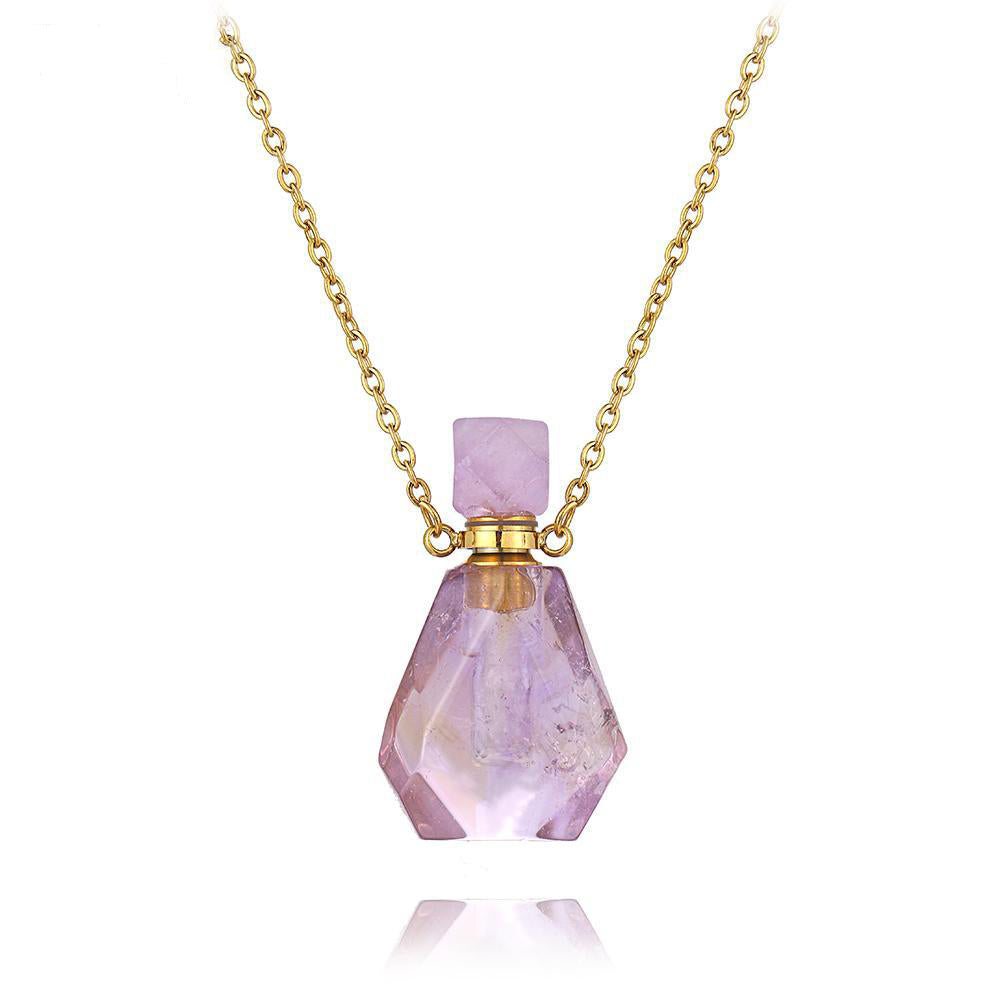Aura Essence Crystal Perfume Necklace