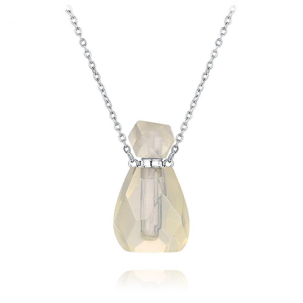 Aura Essence Crystal Perfume Necklace