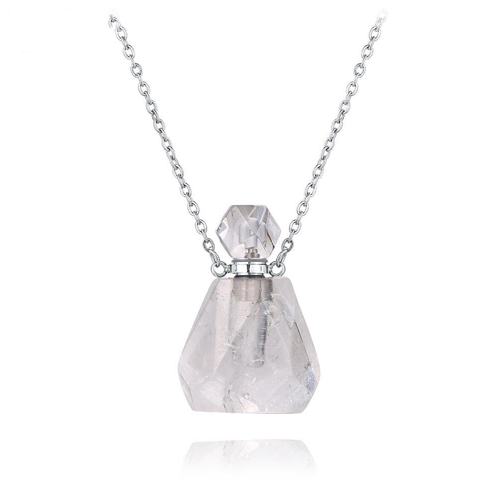 Aura Essence Crystal Perfume Necklace