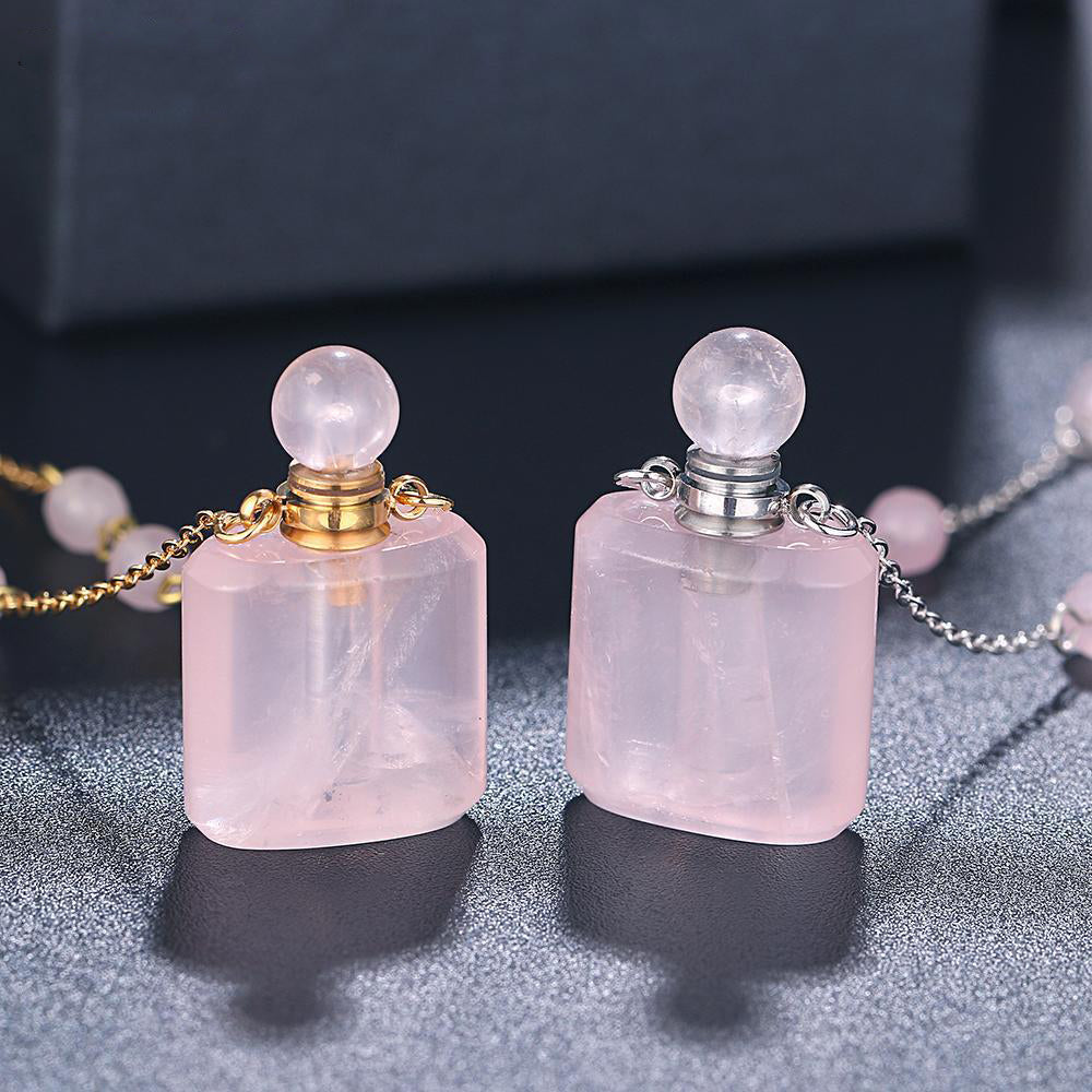 Aura Essence Crystal Perfume Necklace