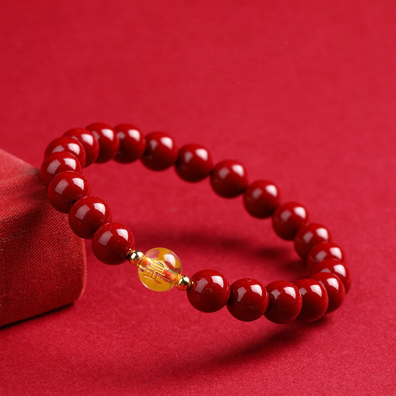 Five Elements Cinnabar Beads Bracelet