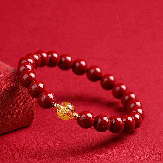 Five Elements Cinnabar Beads Bracelet