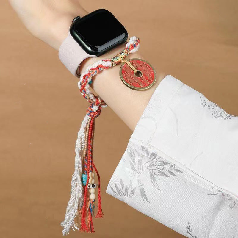 Mountain Spirit Talisman Bracelets with Red Thread Blessing