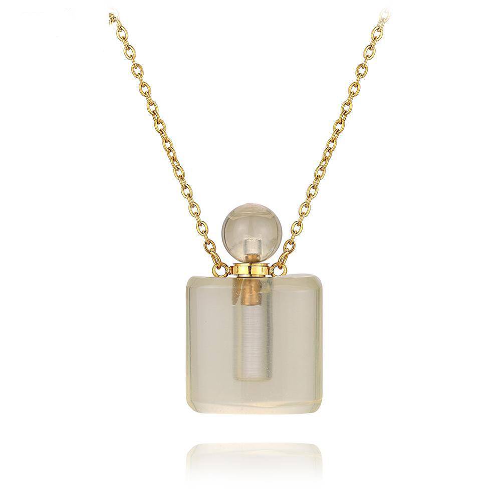 Aura Essence Crystal Perfume Necklace