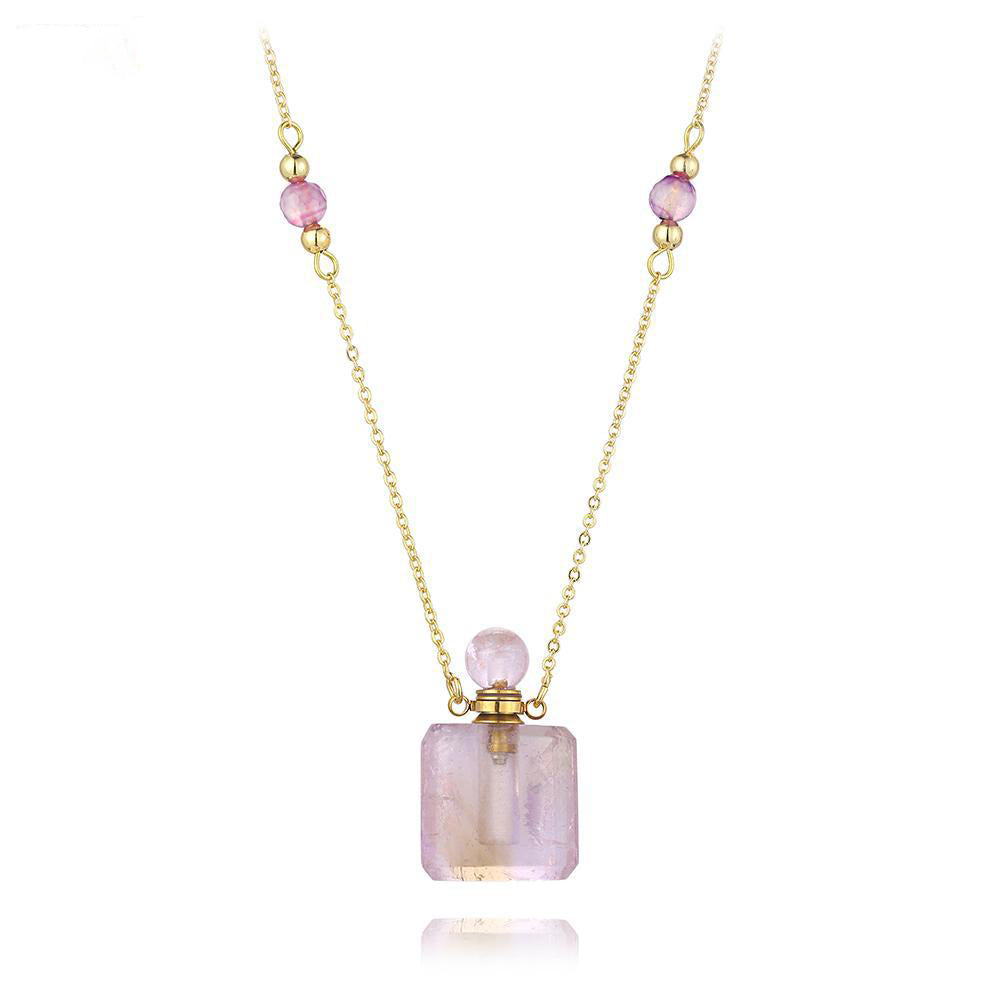 Aura Essence Crystal Perfume Necklace
