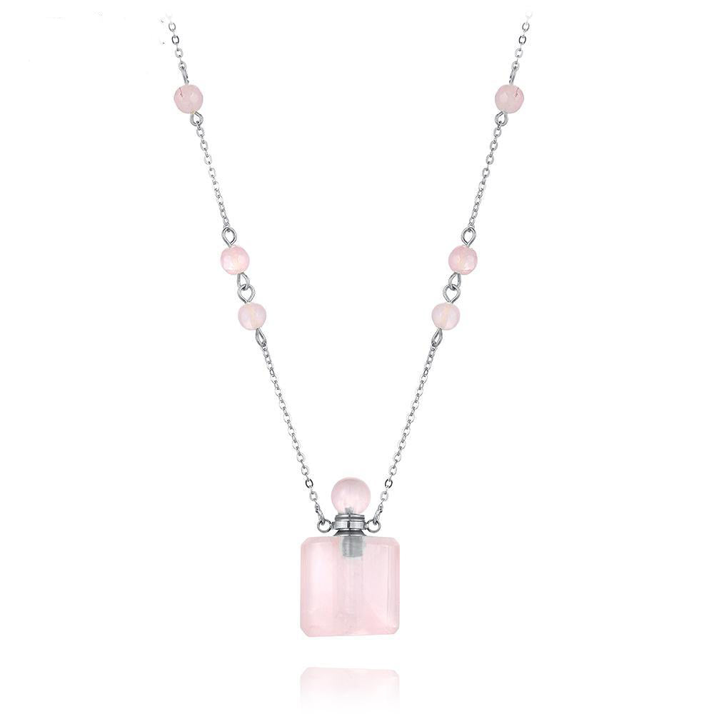 Aura Essence Crystal Perfume Necklace