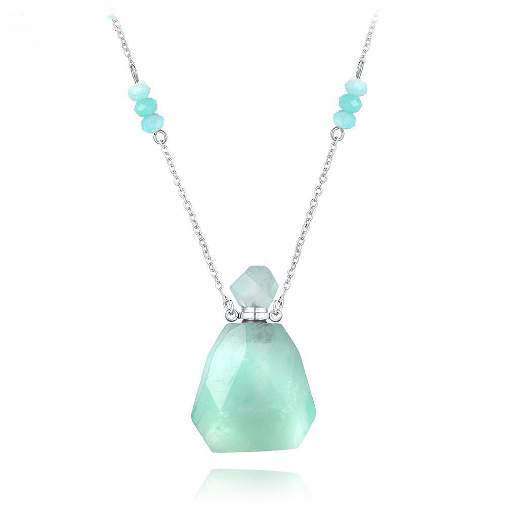 Aura Essence Crystal Perfume Necklace