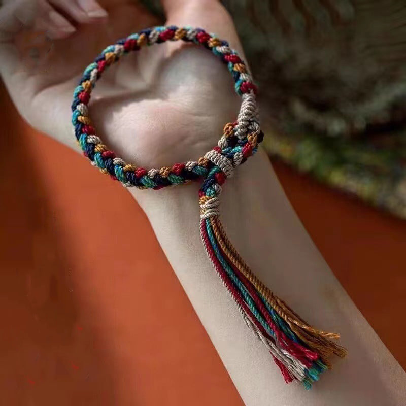 Tibetan Five Elements Cord Bracelet