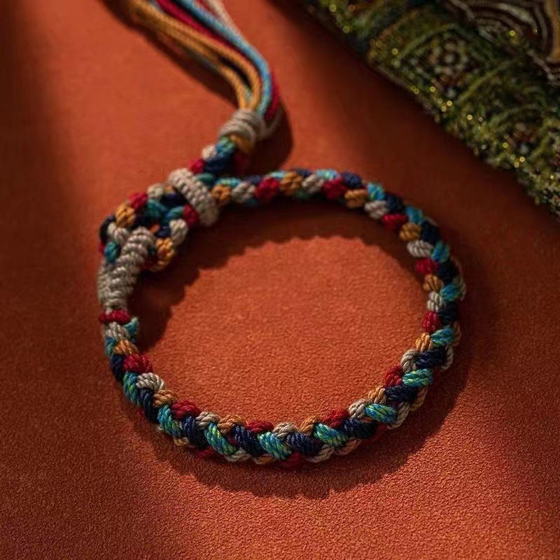 Tibetan Five Elements Cord Bracelet