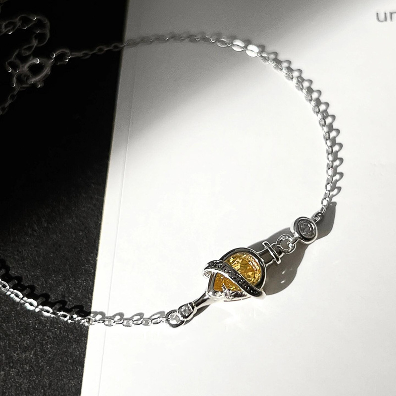 "Liquid Luck Elixir" Sterling Silver 925 Charm Bracelet