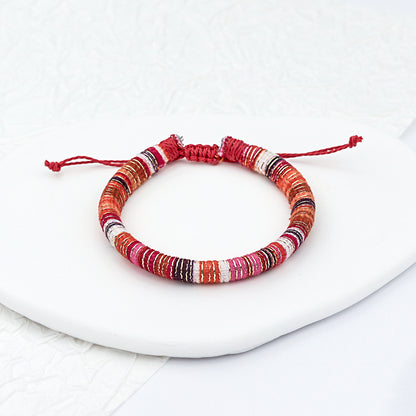 Artisan Tribal Braided Cord Bracelet