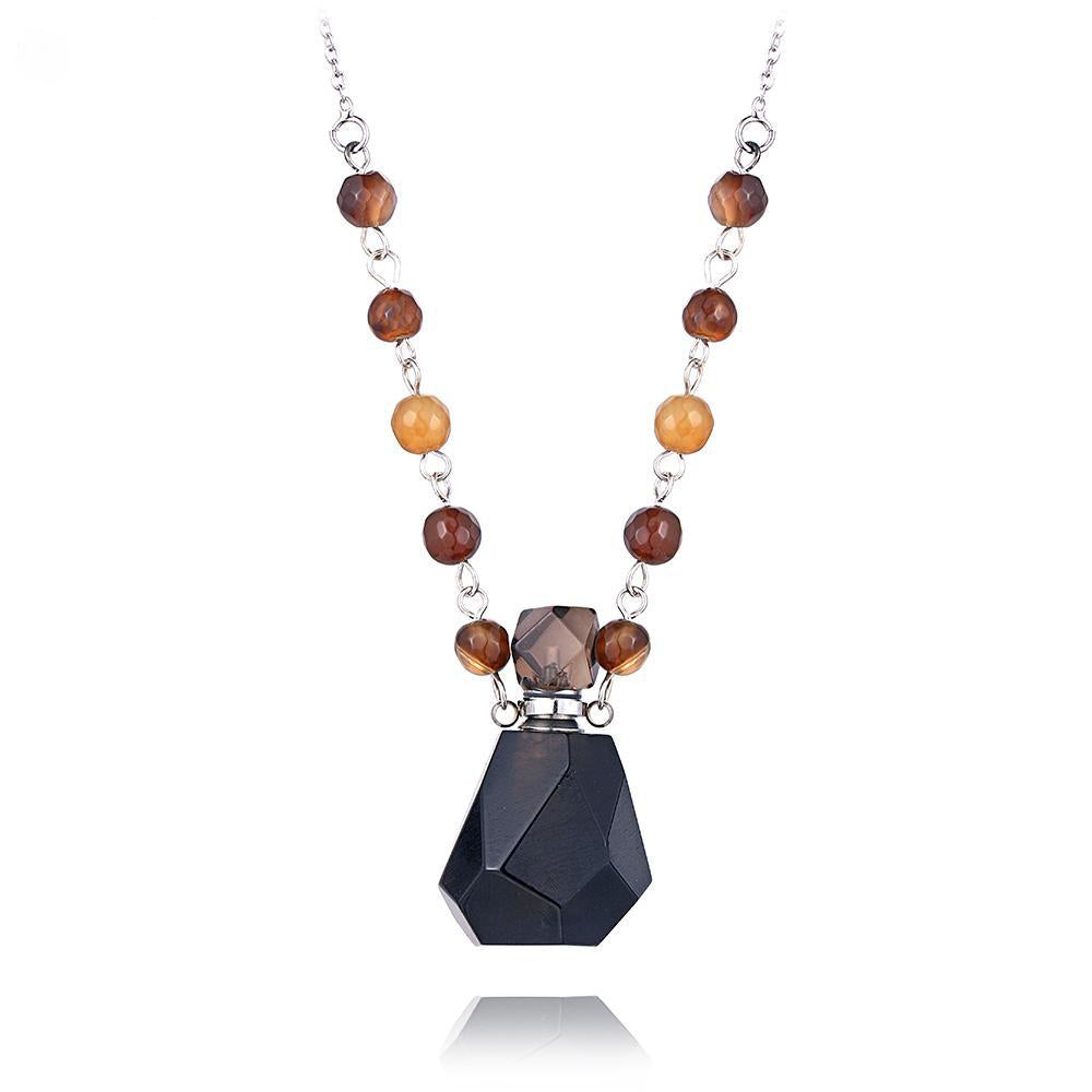 Aura Essence Crystal Perfume Necklace