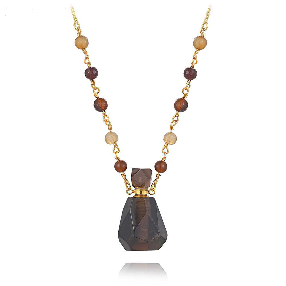 Aura Essence Crystal Perfume Necklace