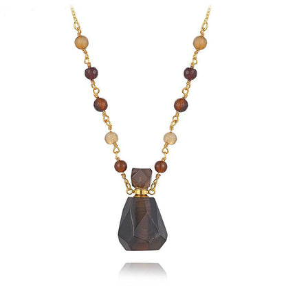 Aura Essence Crystal Perfume Necklace