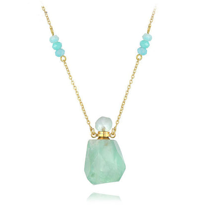 Aura Essence Crystal Perfume Necklace