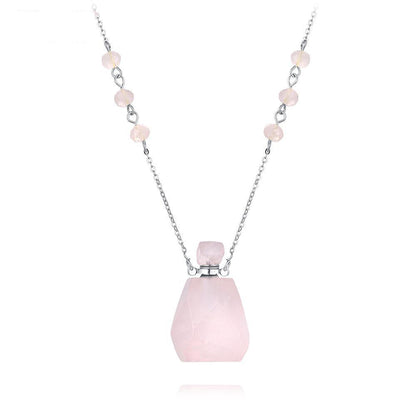 Aura Essence Crystal Perfume Necklace