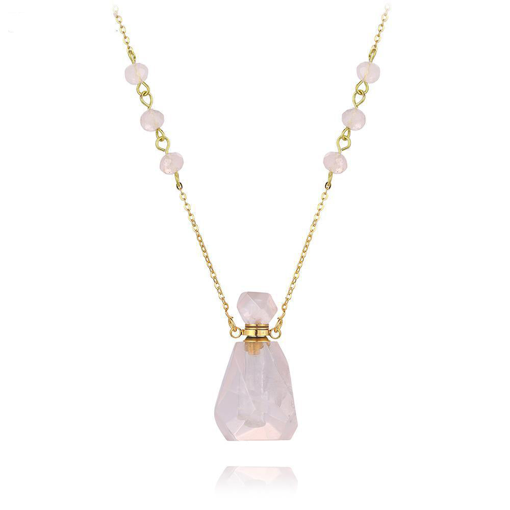 Aura Essence Crystal Perfume Necklace