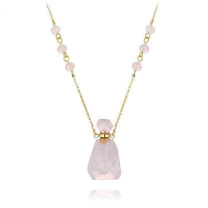 Aura Essence Crystal Perfume Necklace