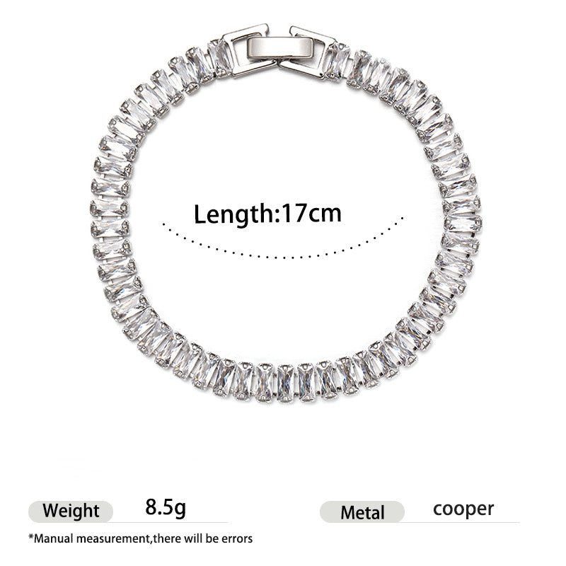 Adjustable Cubic Zirconia Bracelet