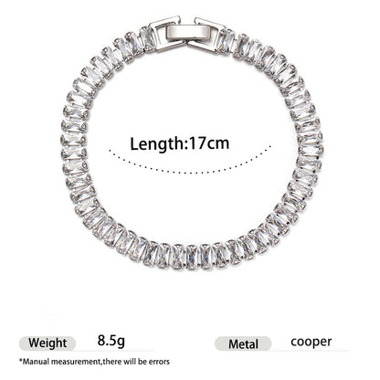 Adjustable Cubic Zirconia Bracelet