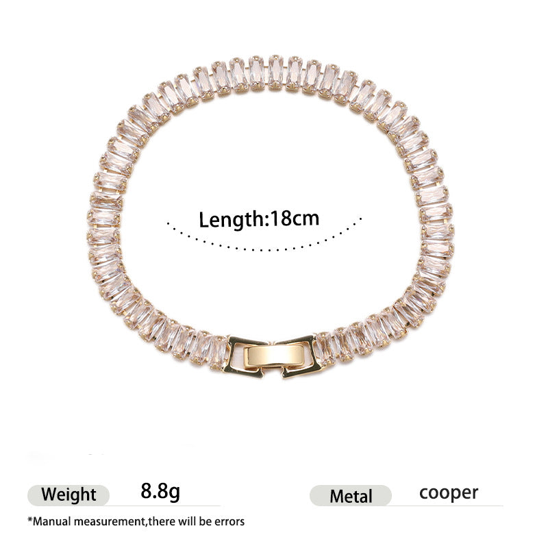 Adjustable Cubic Zirconia Bracelet