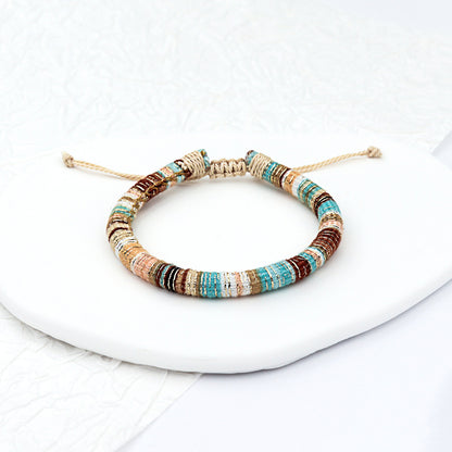 Artisan Tribal Braided Cord Bracelet