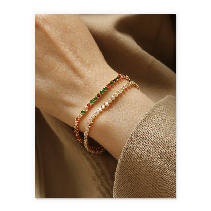 Adjustable Cubic Zirconia Bracelet