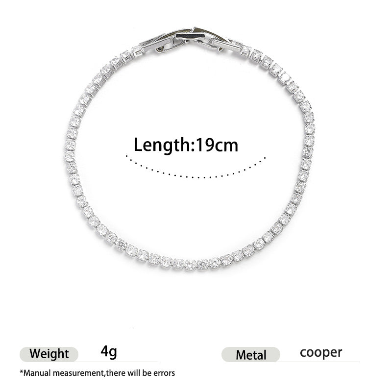 Adjustable Cubic Zirconia Bracelet