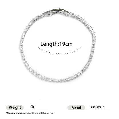Adjustable Cubic Zirconia Bracelet