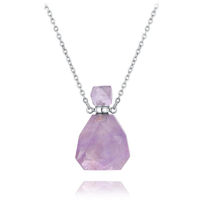 Aura Essence Crystal Perfume Necklace