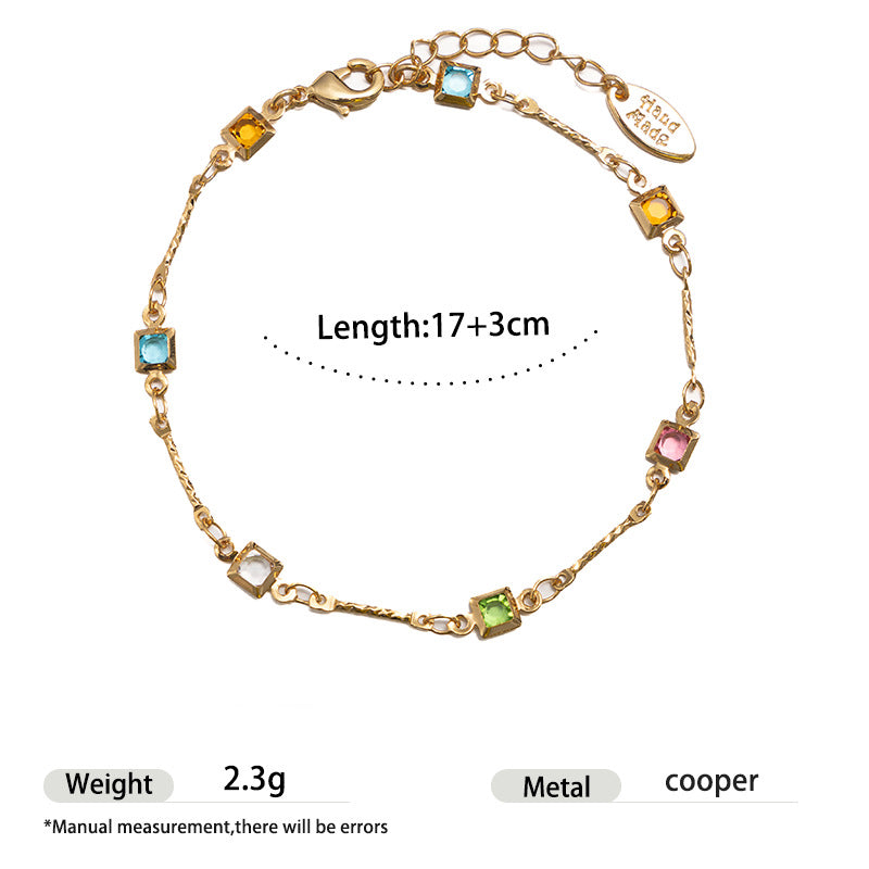 Adjustable Cubic Zirconia Bracelet