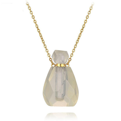 Aura Essence Crystal Perfume Necklace