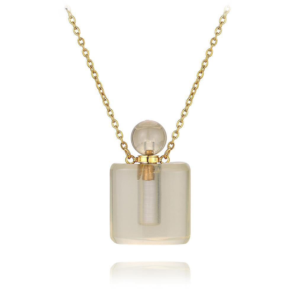 Aura Essence Crystal Perfume Necklace