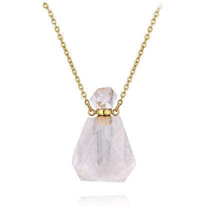 Aura Essence Crystal Perfume Necklace