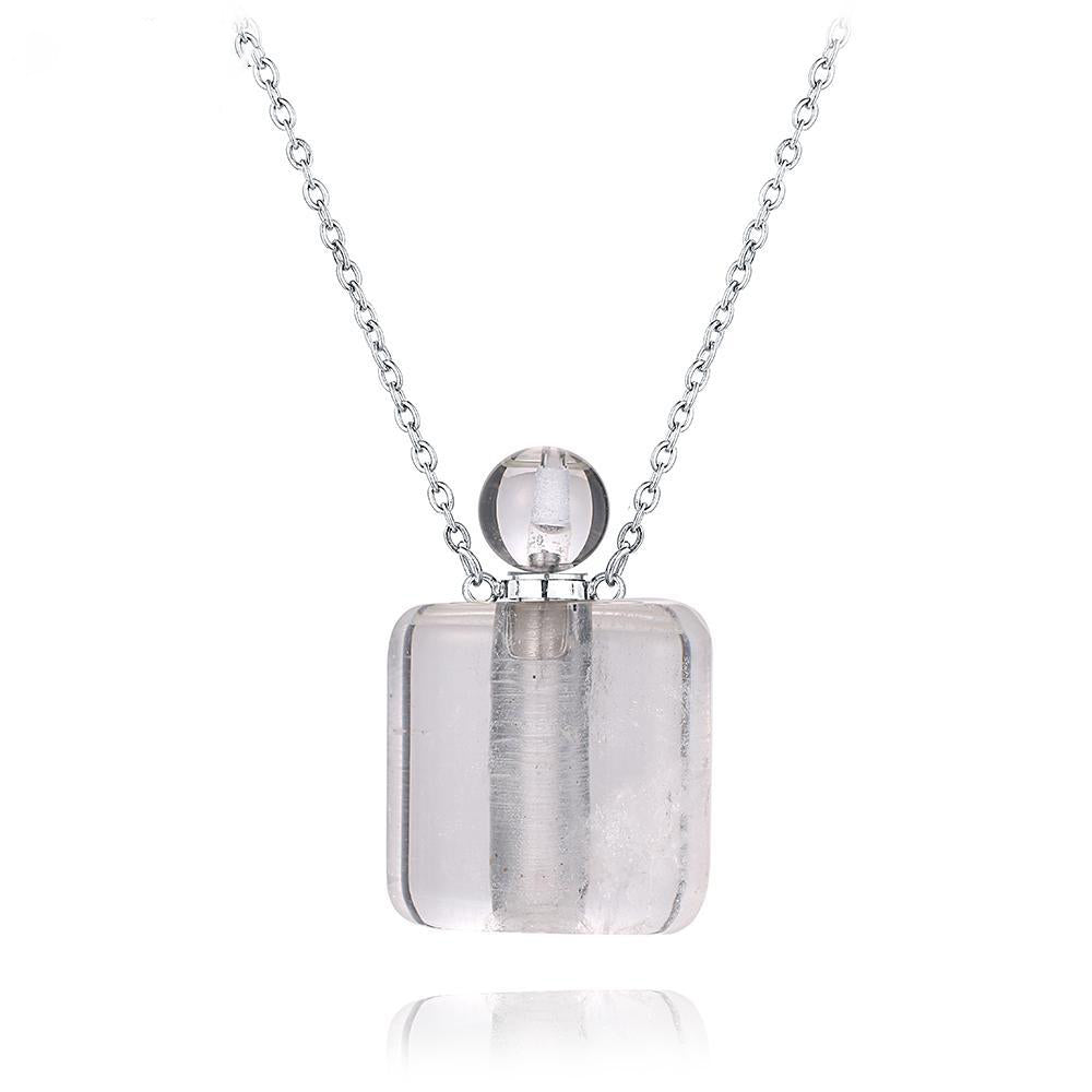 Aura Essence Crystal Perfume Necklace