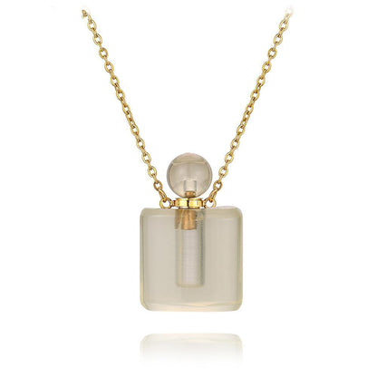 Aura Essence Crystal Perfume Necklace