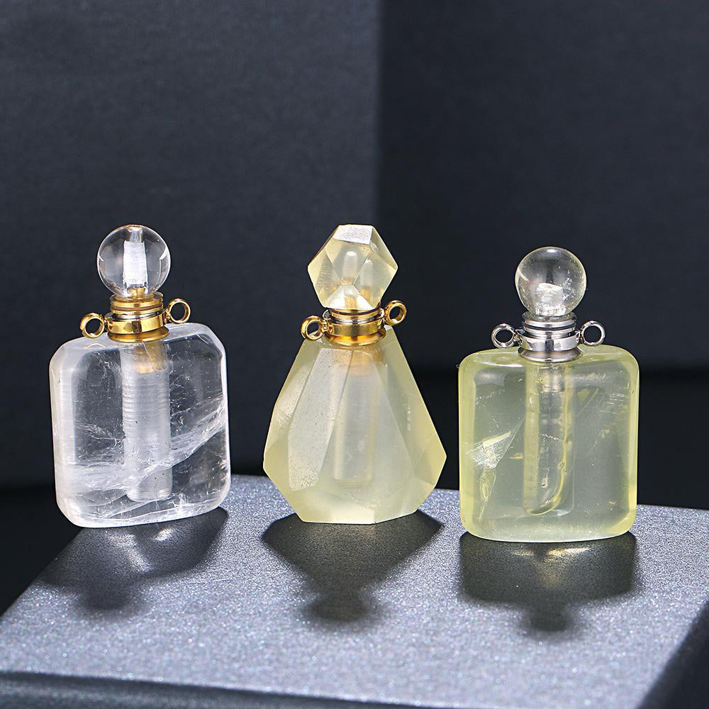 Aura Essence Crystal Perfume Necklace