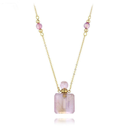 Aura Essence Crystal Perfume Necklace