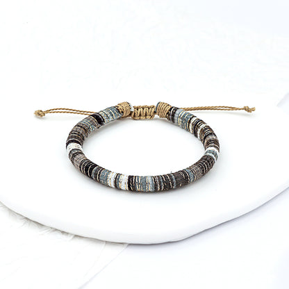 Artisan Tribal Braided Cord Bracelet