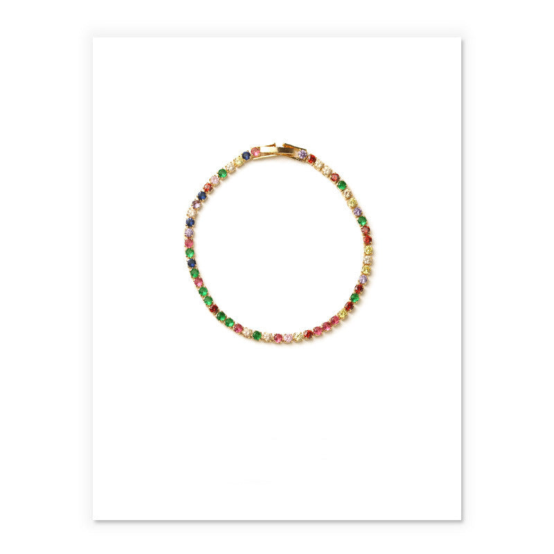 Adjustable Cubic Zirconia Bracelet
