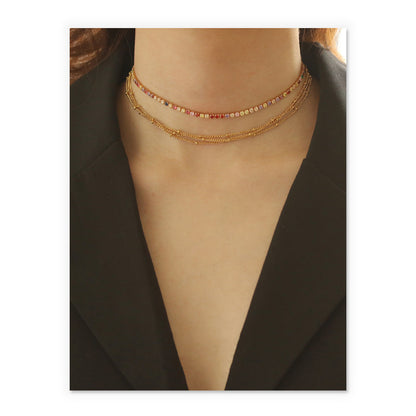 Adjustable Cubic Zirconia Necklace