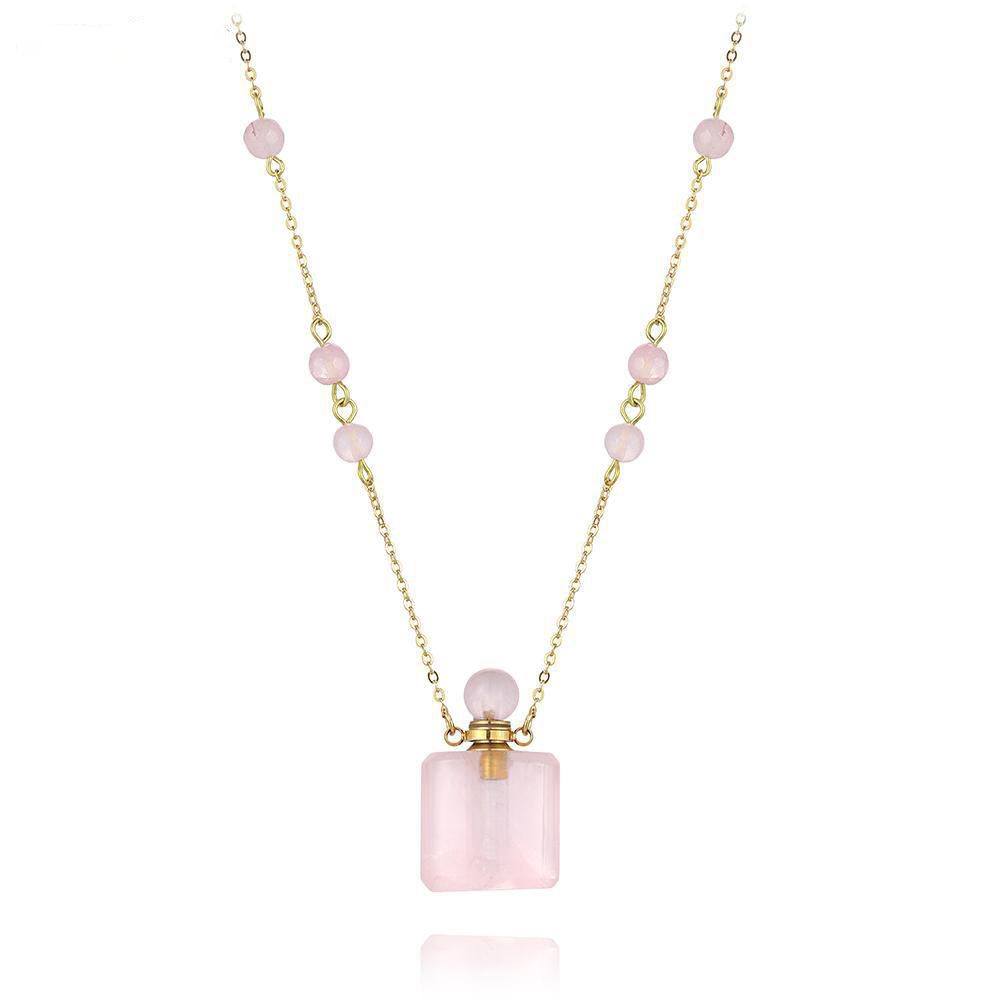 Aura Essence Crystal Perfume Necklace