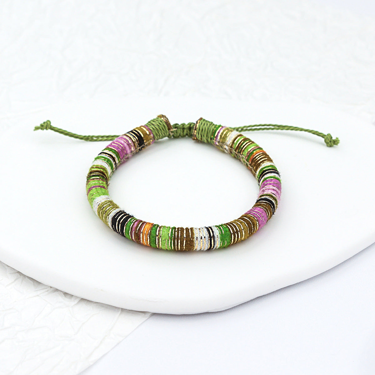 Artisan Tribal Braided Cord Bracelet