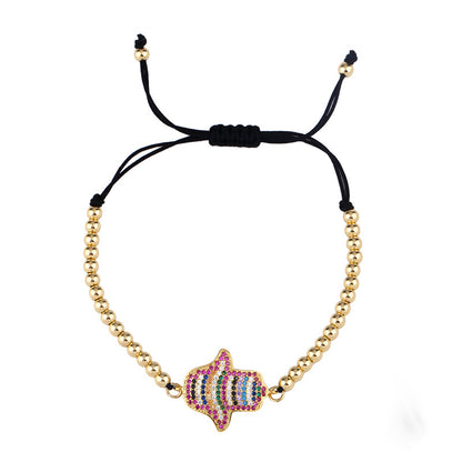 Divine Hamsa Adjustable Bracelet