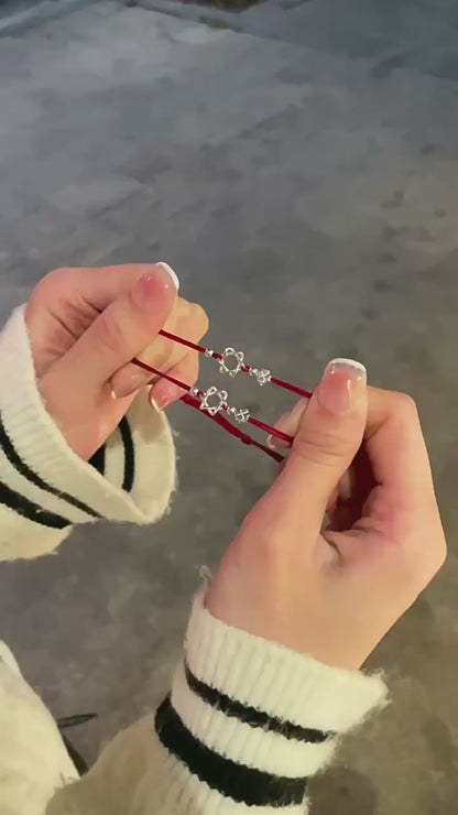 Starlight Clover Charm Bracelet