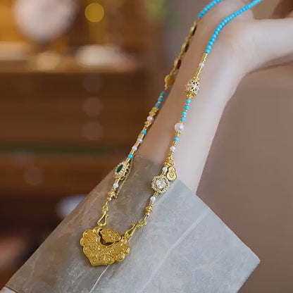 Golden Koi Blessing Necklace